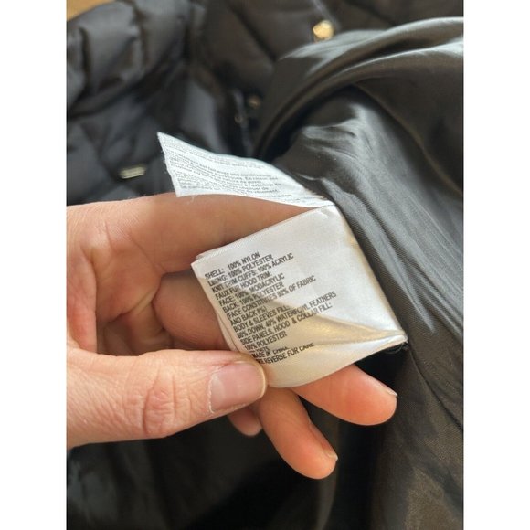 Michael Kors Down Fill Faux Fur Hooded Long Quilted Puffer Coat - Picture 5 of 9